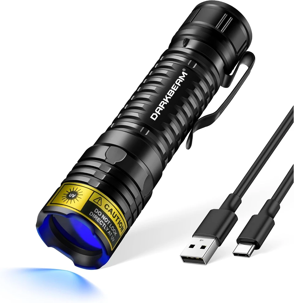 DARKBEAM V82 filtered UV flashlight