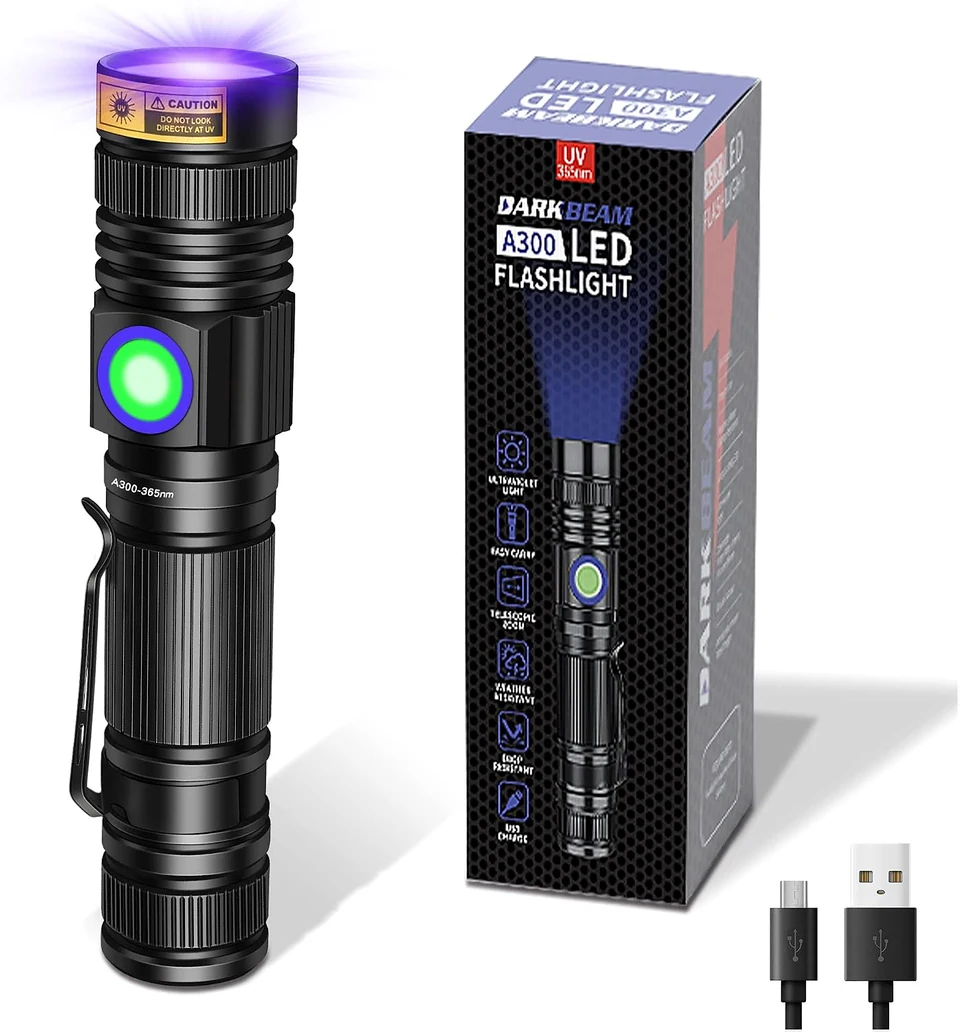 A300 · 365nm rechargeable, view 1