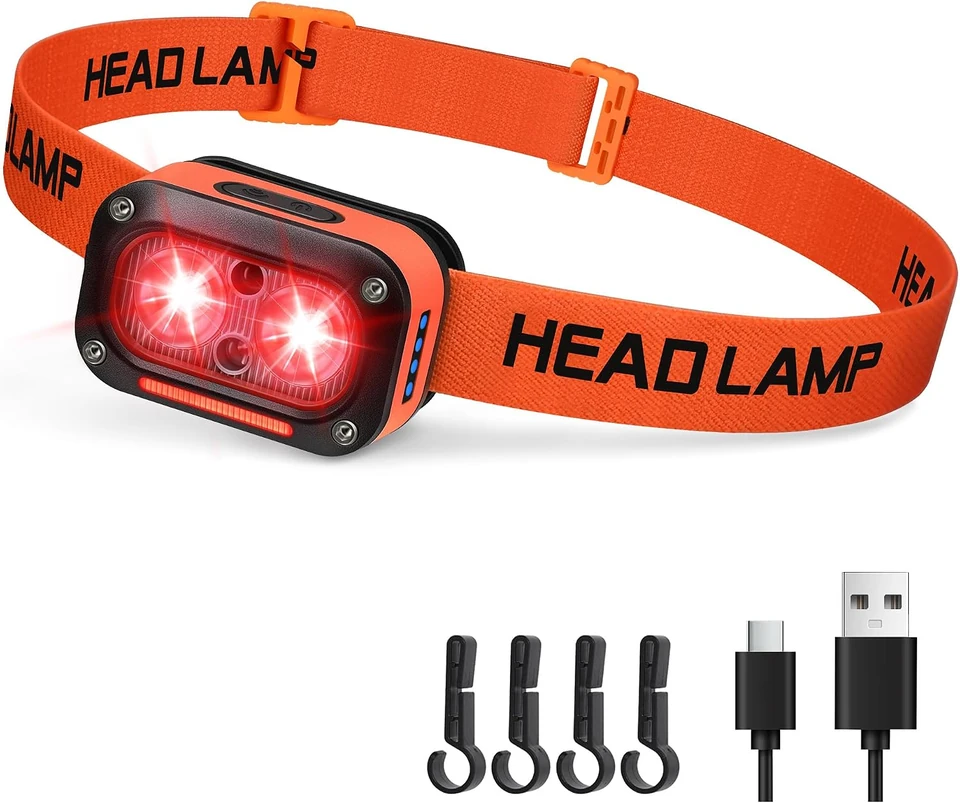 F01-RR · Red-light headlamp, view 1